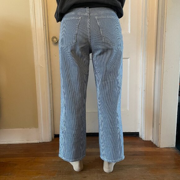 Madewell The Perfect Vintage Wide Leg Crop Jeans - Indigo Railroad- 27 - Picture 2 of 6